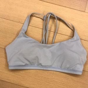 Baby blue free to be lululemon bra size 4